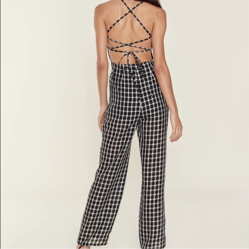 Finders Keepers Picnic Gingham Playsuit Jumpsuit Size S / US 4 NWOT! - Picture 2 of 12